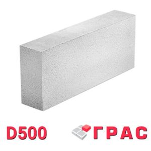 Газобетонный блок Грас 100х250х600